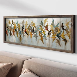 Wallity Pintura Decorativa enmarcada de MDF Multicolor 150 x 50 cm